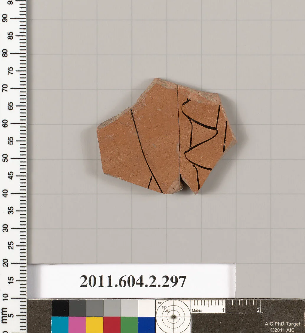 Terracotta fragment of a column-krater (bowl for mixing wine and water) — Unknown