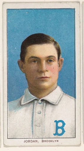 Jordan, Brooklyn, National League, from the White Border series (T206) for the American Tobacco Company