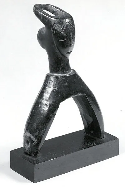 Heddle Pulley with Figure — Unknown
