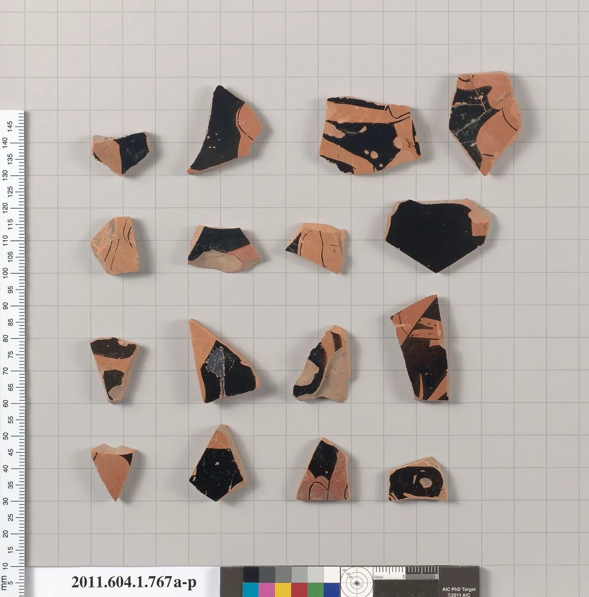 Terracotta fragments of kylikes (drinking cups) — Unknown