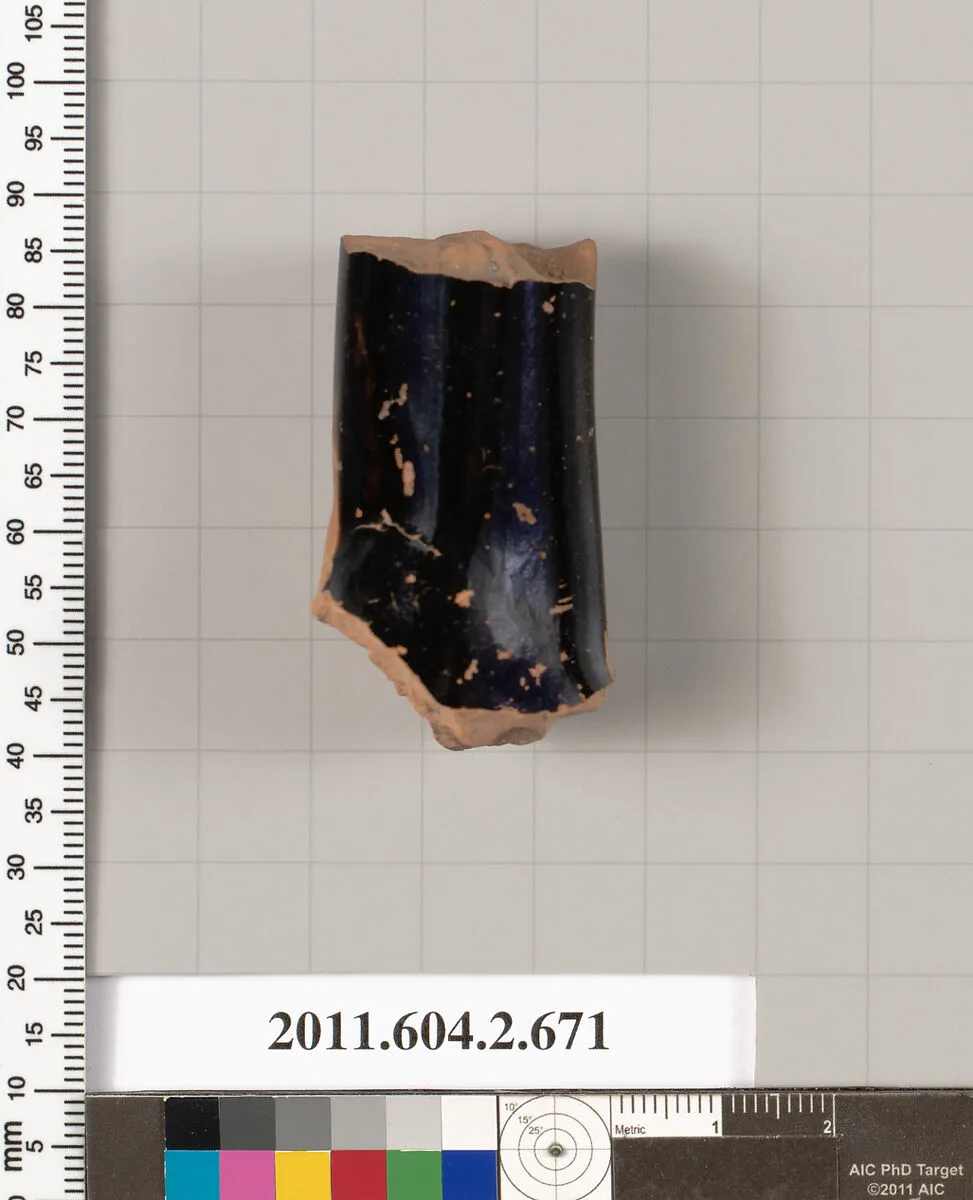 Terracotta fragment of a column-krater (bowl for mixing wine and water) — Unknown