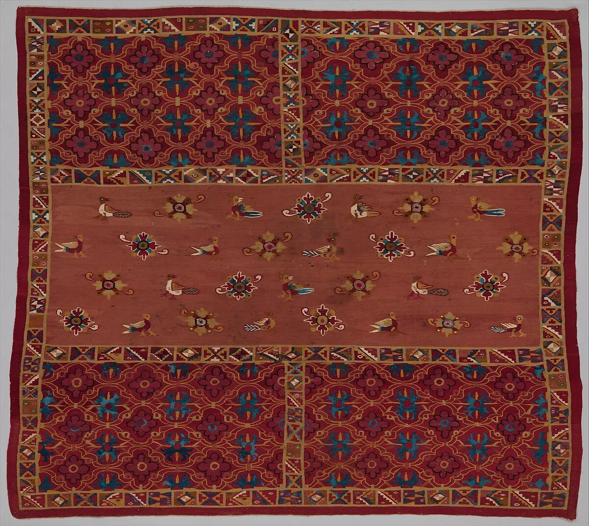 Woman's wedding mantle (lliclla) with interlace and tocapu design — Unknown