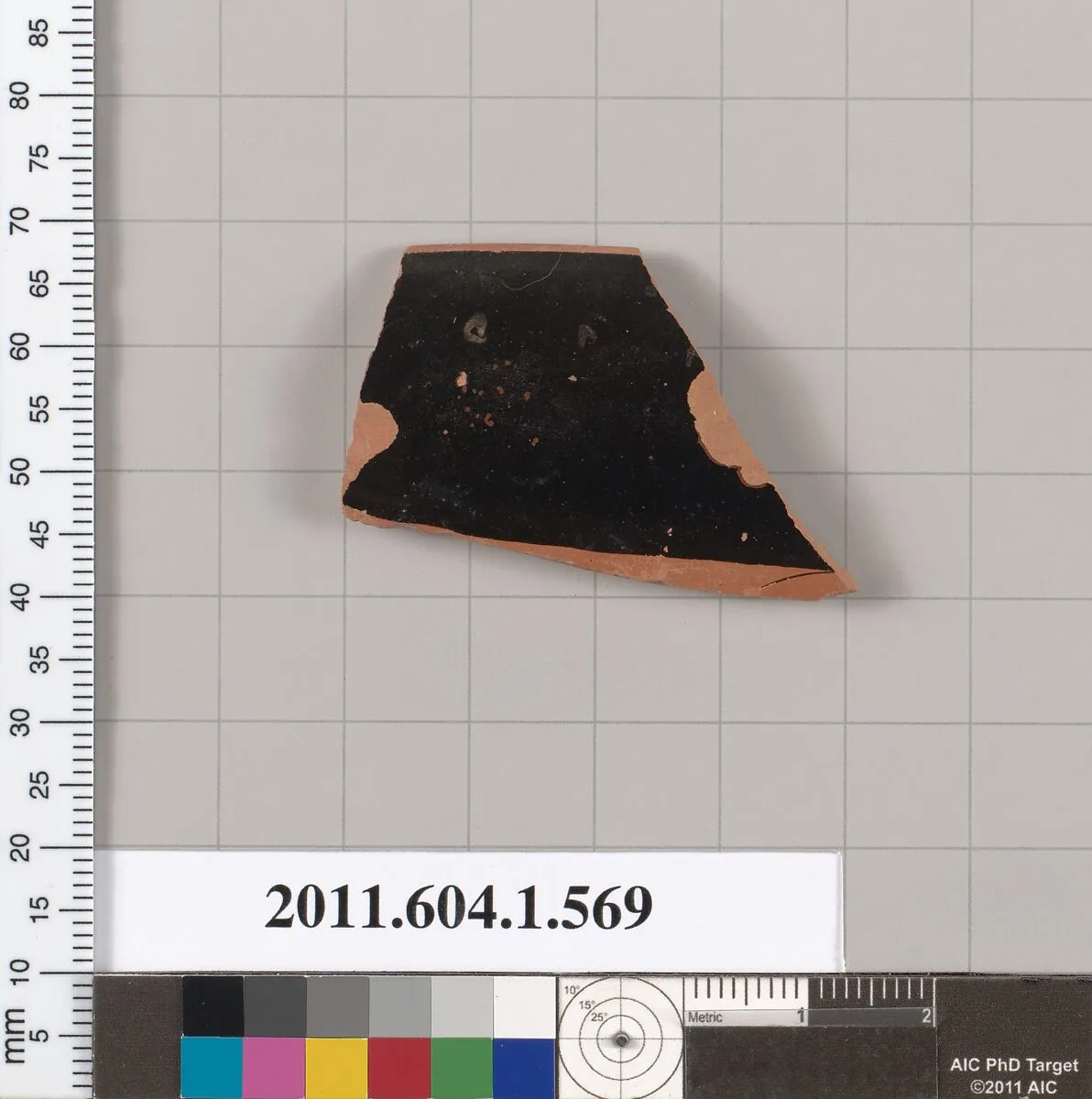 Terracotta rim fragment of a kylix (drinking cup) — Unknown