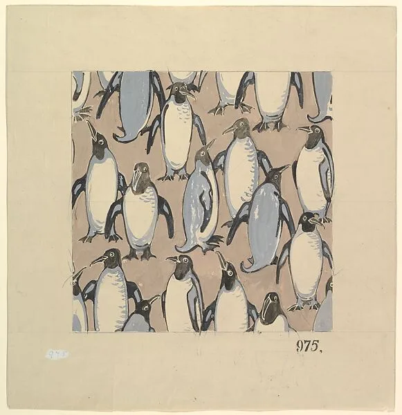 Penguin Textile Design — John Sylvester Wheelwright