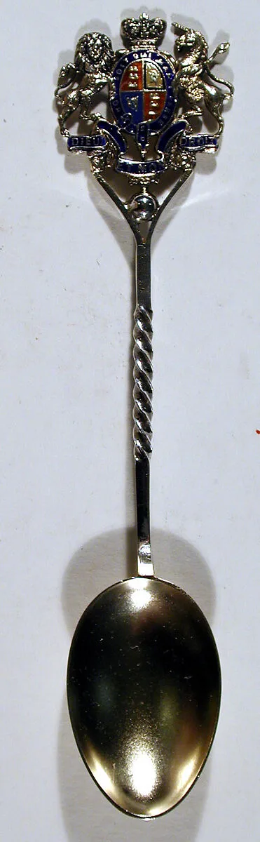 Souvenir spoon — Saunders & Shepherd