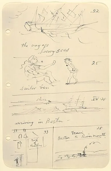 Sketches for The Story of a Bad Boy — Reginald Marsh