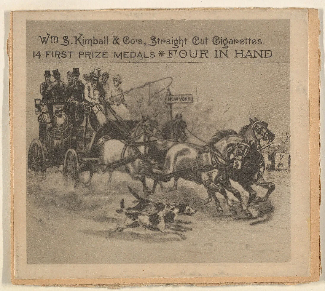 Four in Hand, from the Sports and Art Subjects series (N197) issued by Wm. S. Kimball & Co. — William S. Kimball & Company