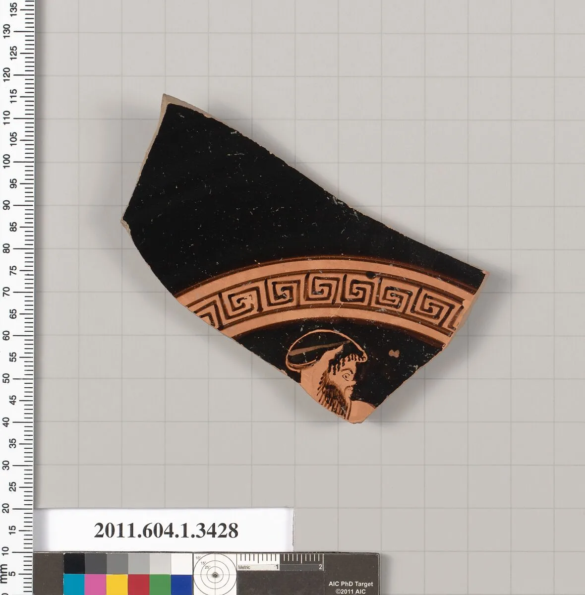 Terracotta fragment of a kylix (drinking cup) — Unknown