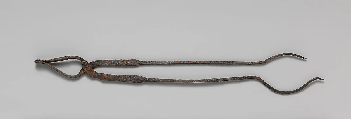 Iron fire-tongs — Unknown