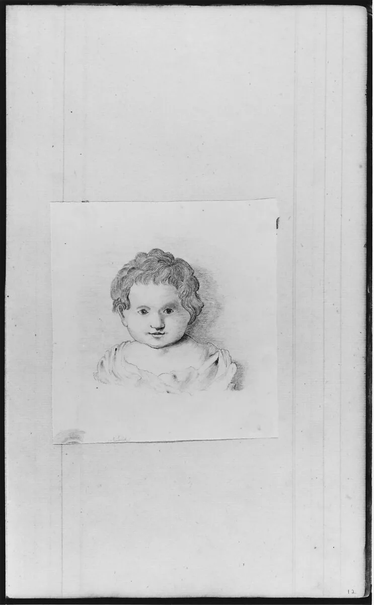 Head of a Child (from Sketchbook) — John William Casilear