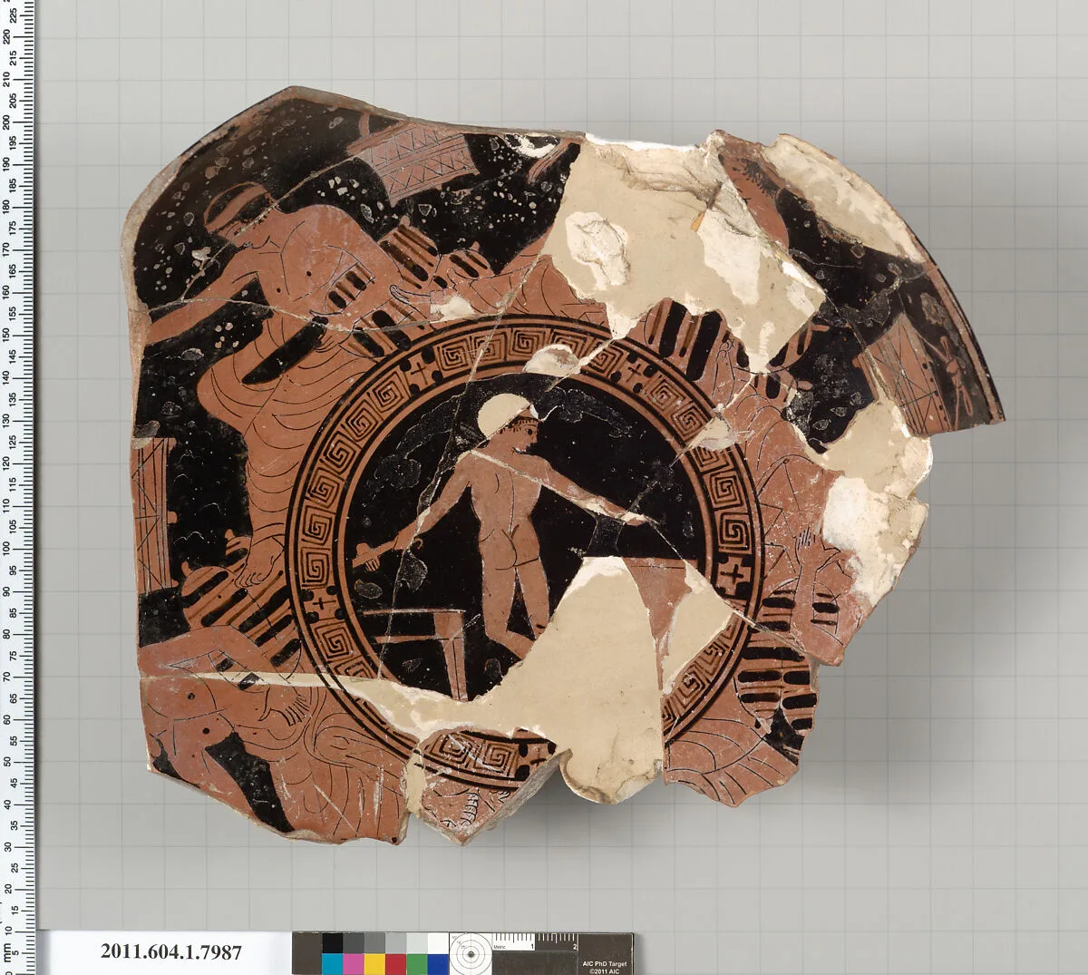 Terracotta fragment of a kylix (drinking cup) — Unknown