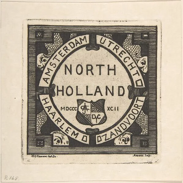 Catalogue Cover of Annan's Exhibition of the North Holland Set — Sir David Young Cameron|T. & R. Annan