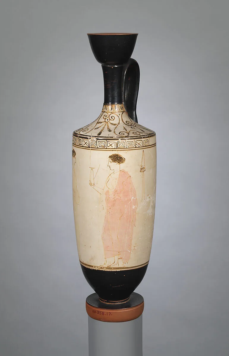 Terracotta lekythos (oil flask) — Achilles Painter