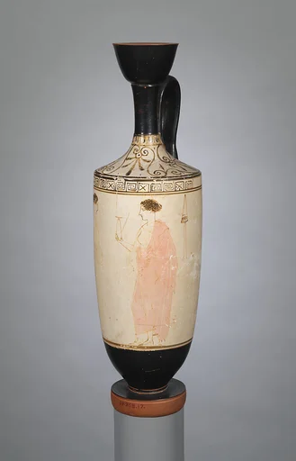 Terracotta lekythos (oil flask)