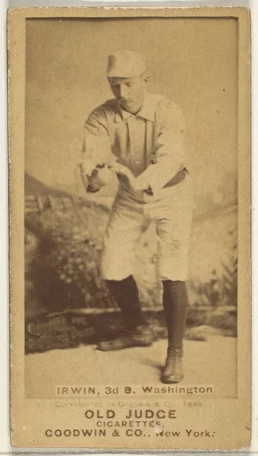 John Irwin, 3rd Base, Washington Nationals, from the Old Judge series (N172) for Old Judge Cigarettes
