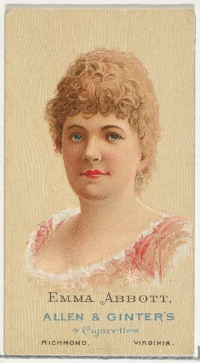 Emma Abbott, from World's Beauties, Series 2 (N27) for Allen & Ginter Cigarettes