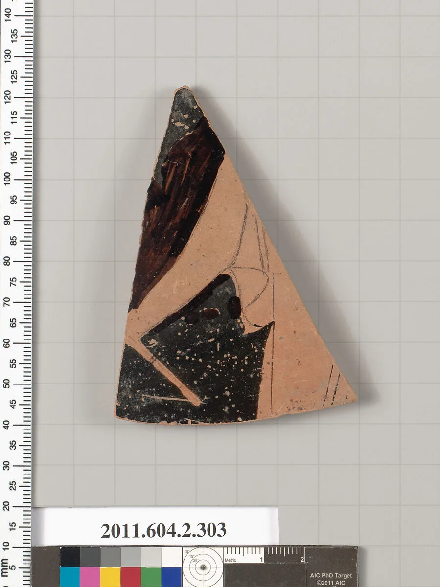 Terracotta fragment of a column-krater (bowl for mixing wine and water) — Unknown