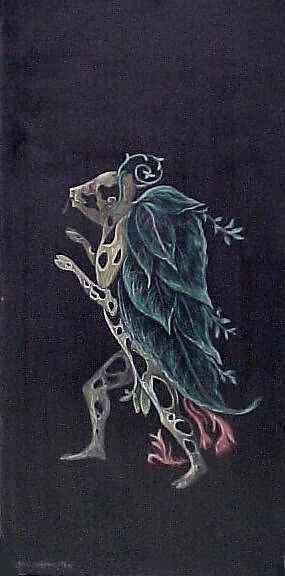 Costume design for the play ¦Penelope¦: Fantastic Figure with Leaves — Leonora Carrington