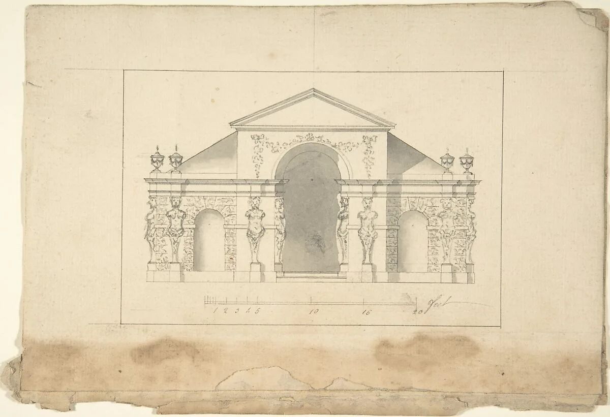 Elevation of Garden Pavilion — Robert Morris