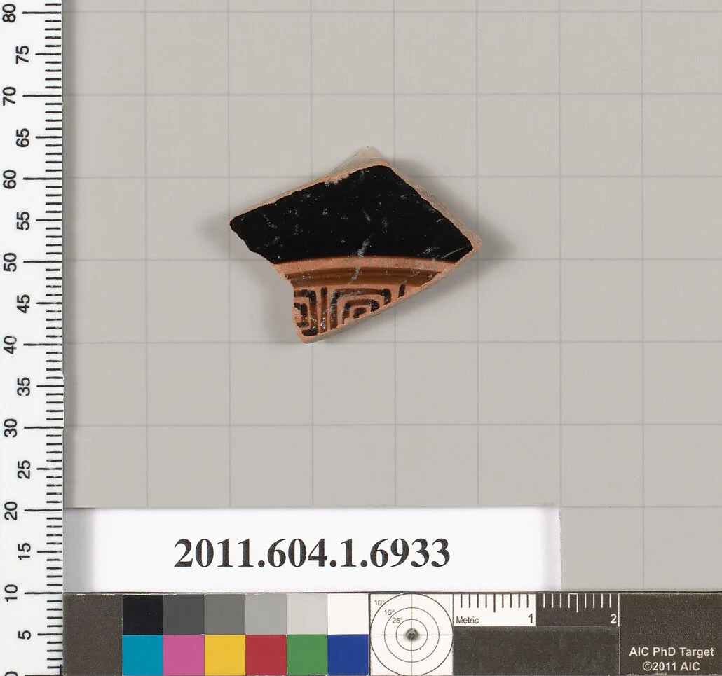 Terracotta fragment of a kylix (drinking cup) — Unknown