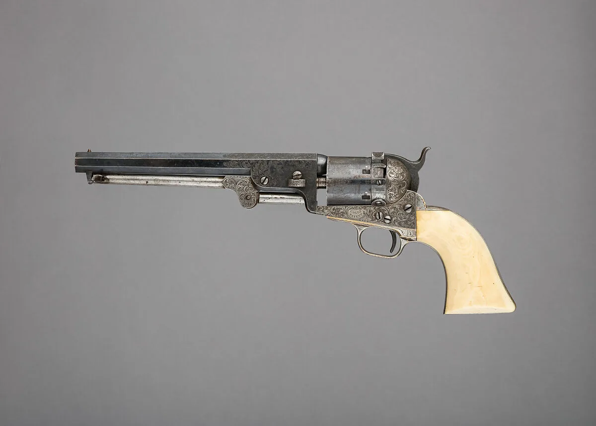 Colt Model 1851 Navy Revolver with Thuer Conversion for Self-Contained Cartridges, Serial no. 27060 — Samuel Colt