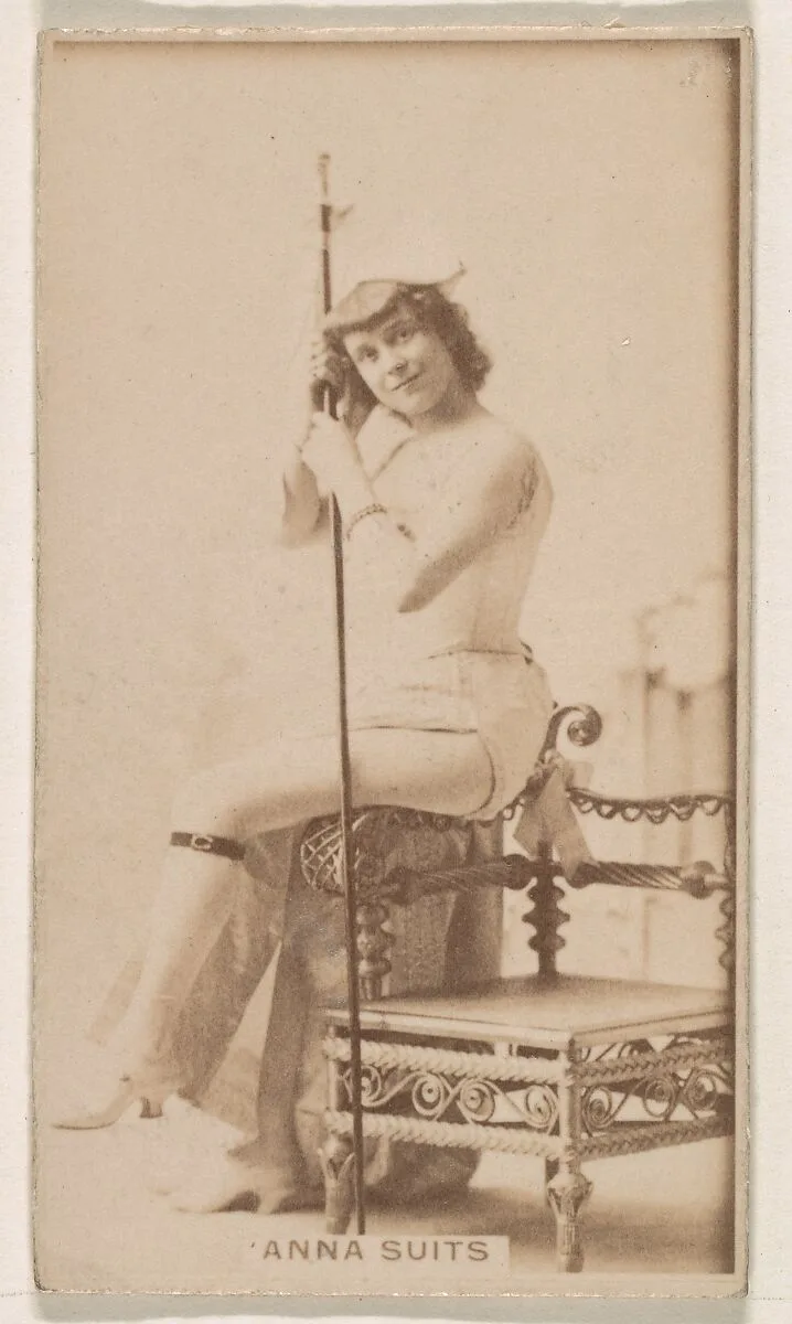 Anna Suits, from the Actresses series (N245) issued by Kinney Brothers to promote Sweet Caporal Cigarettes — Kinney Brothers Tobacco Company