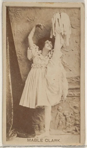 Mabel Clark, from the Actors and Actresses series (N45, Type 8) for Virginia Brights Cigarettes