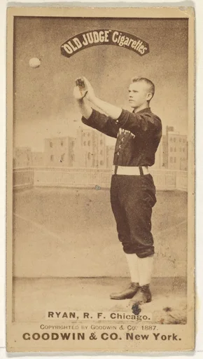 Ryan, Right Field, Chicago, from the Old Judge series (N172) for Old Judge Cigarettes