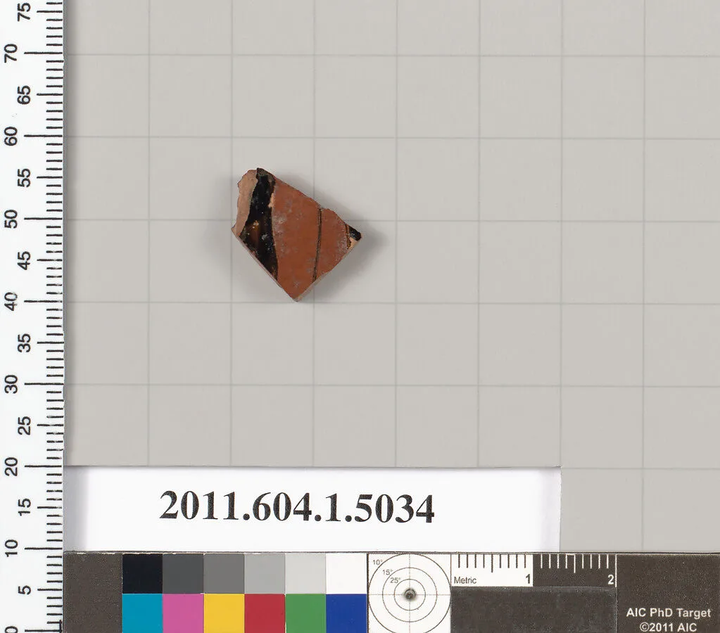 Terracotta fragment of a kylix (drinking cup) — Unknown