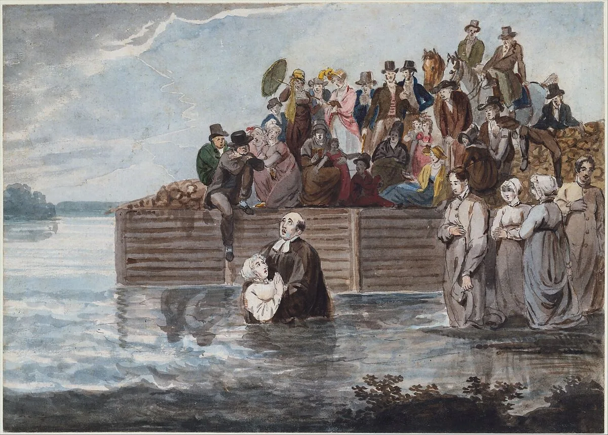 A Philadelphia Anabaptist Immersion during a Storm — Pavel Petrovich Svinin