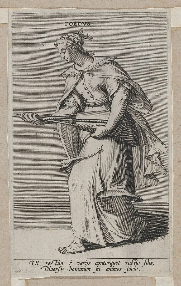Foedus, from "Proposopographia" — Philips Galle