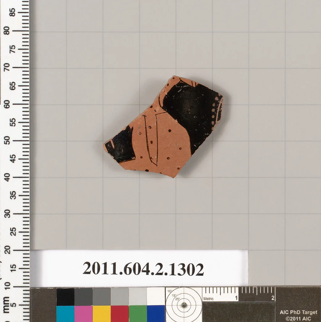 Terracotta fragment of a skyphos (deep drinking cup) — Unknown