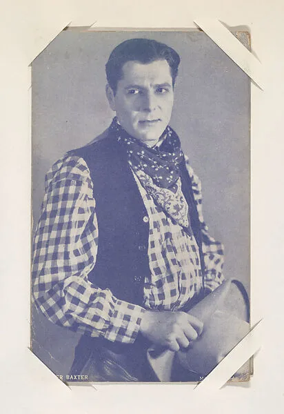 Warner Baxter from Western Stars or Scenes Exhibit Cards series (W412) — Unknown