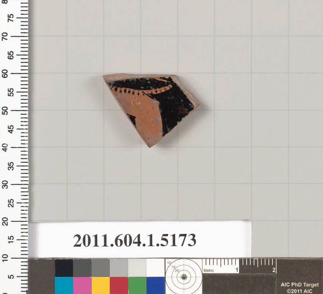 Terracotta fragment of a kylix (drinking cup) — Unknown