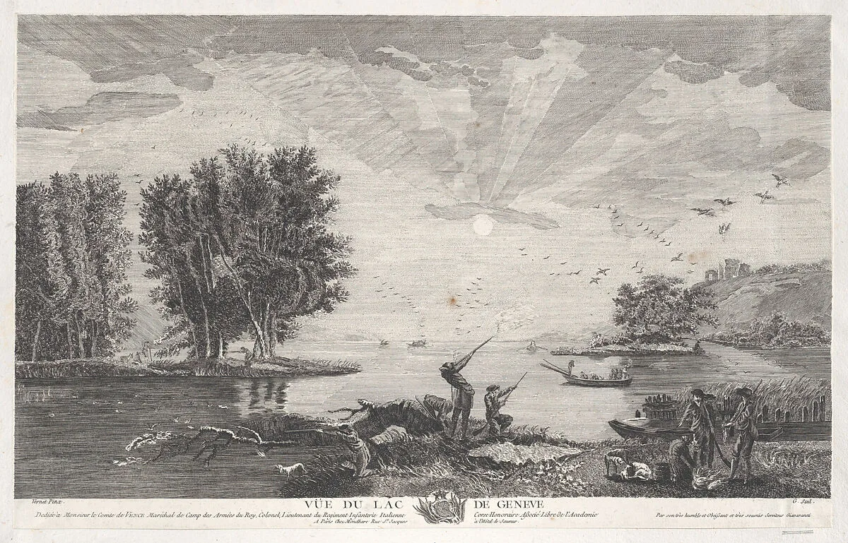 View of Lake Geneva — Giavaranni|Joseph Vernet