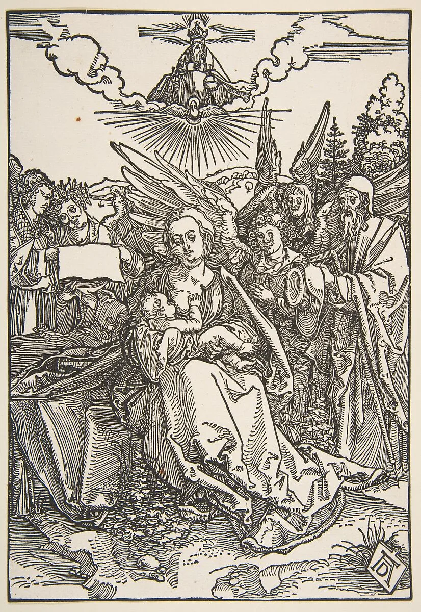 The Holy Family with Five Angels — Albrecht Dürer