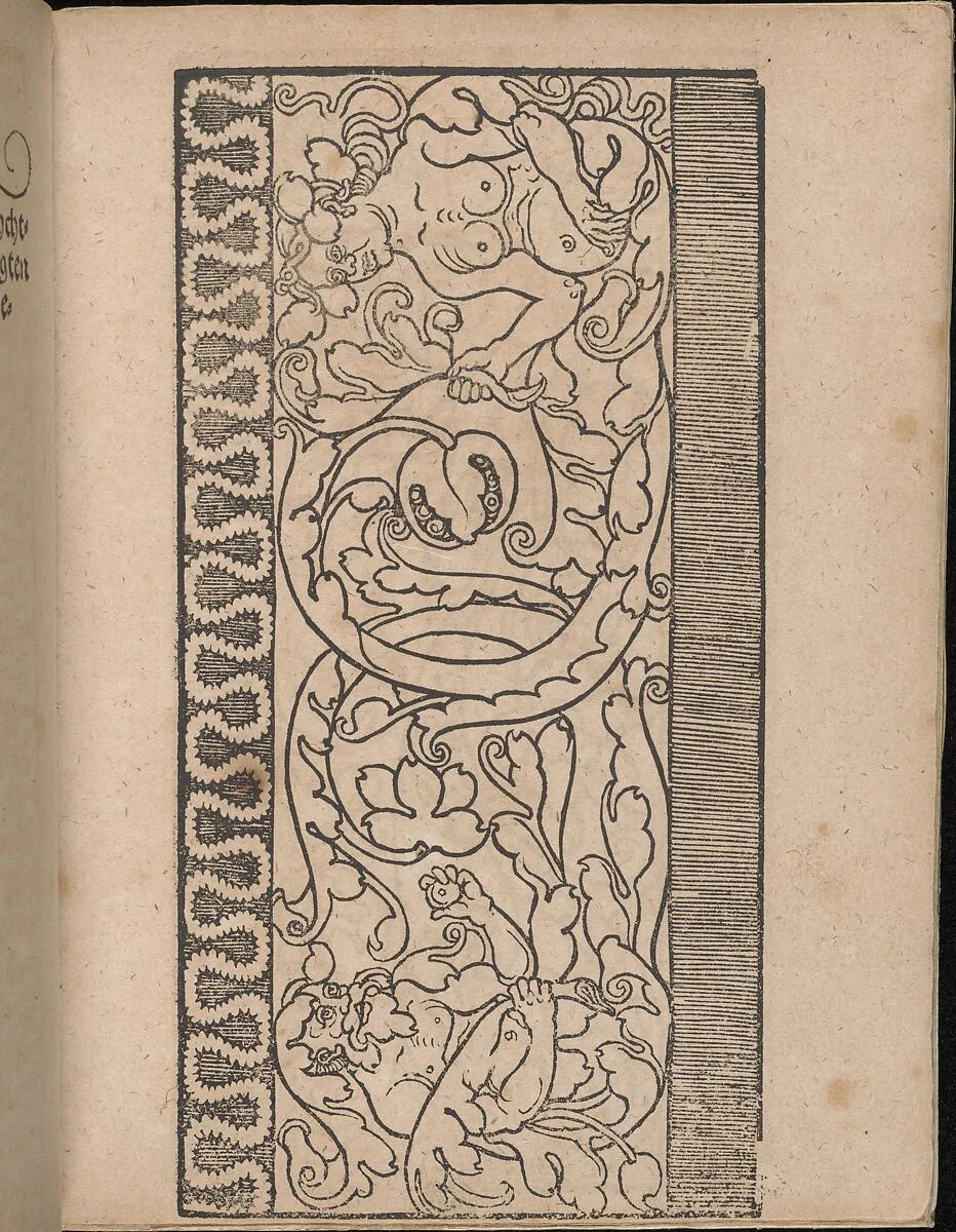 Ein new Modelbuch..., title page (verso) — Johann Schönsperger the Younger