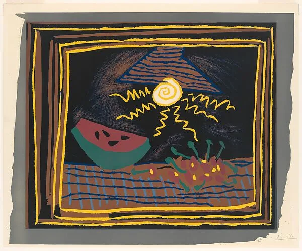 Still Life with a Watermelon — Pablo Picasso|Hidalgo Arnéra|Galerie Louise Leiris