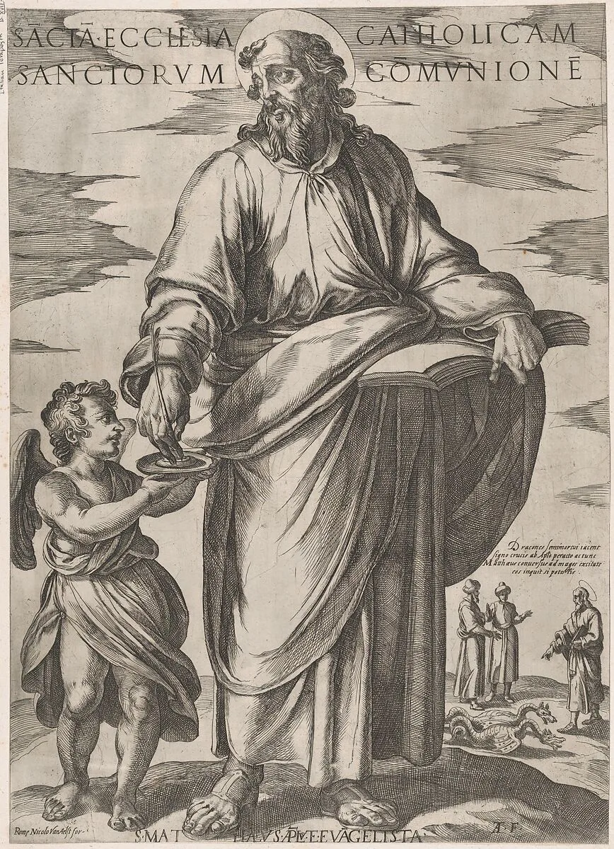 St. Matthew, from 'Christ, Mary, and the Apostles' — Antonio Tempesta|Nicolaus van Aelst