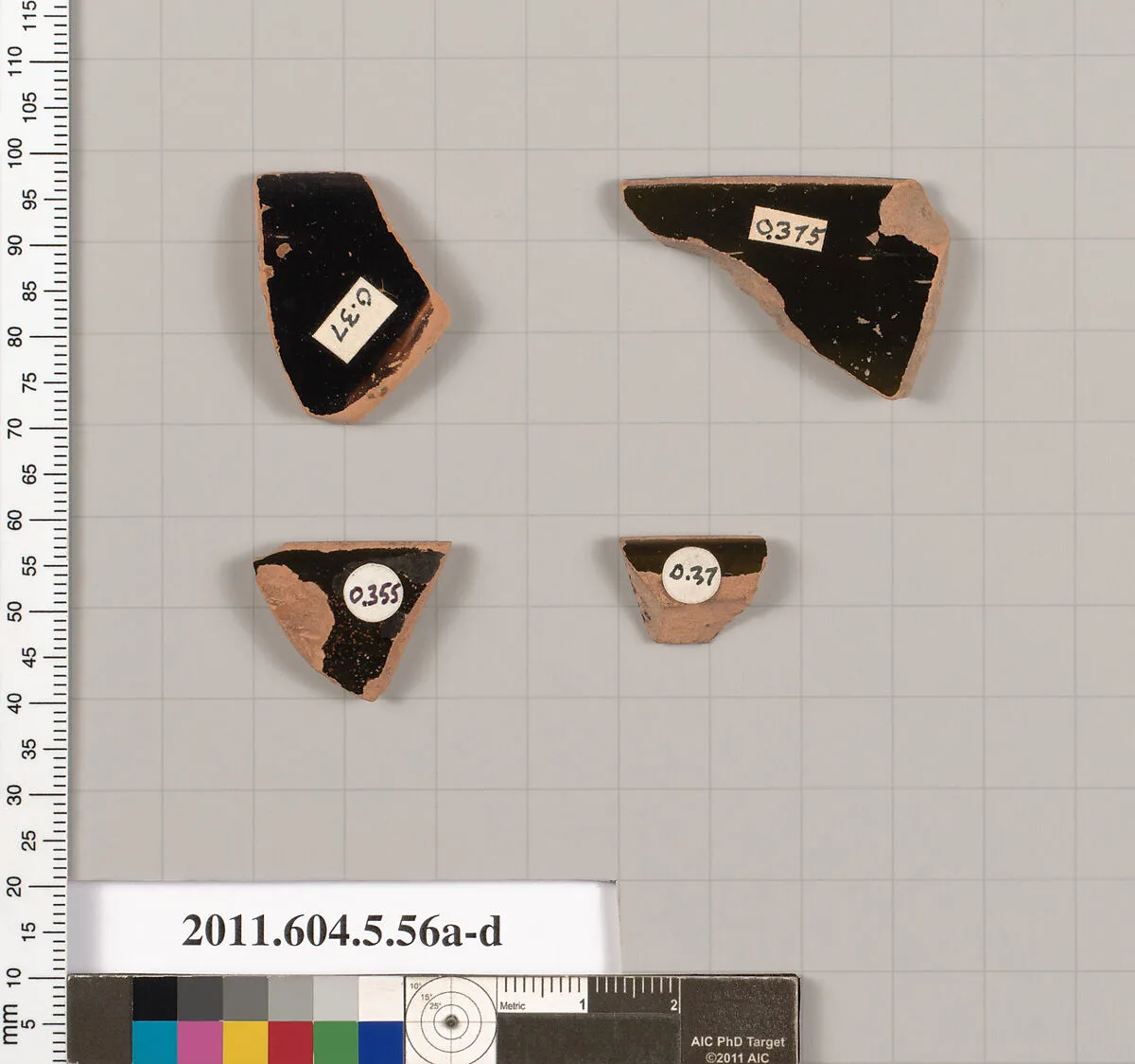 Terracotta rim fragments of kylikes (drinking cups) — Unknown