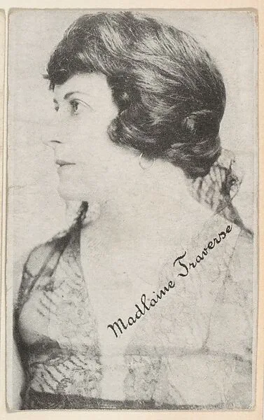 Madlaine Traverse, bakery card from the Movie Stars series (D55), issued by the Morehouse Baking Company — Morehouse Baking Company