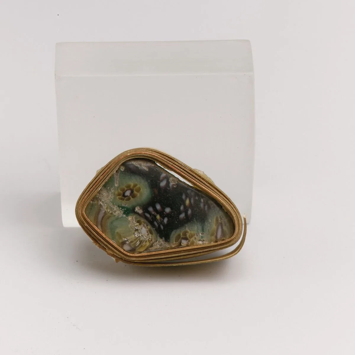 Glass mosaic bowl fragment — Unknown