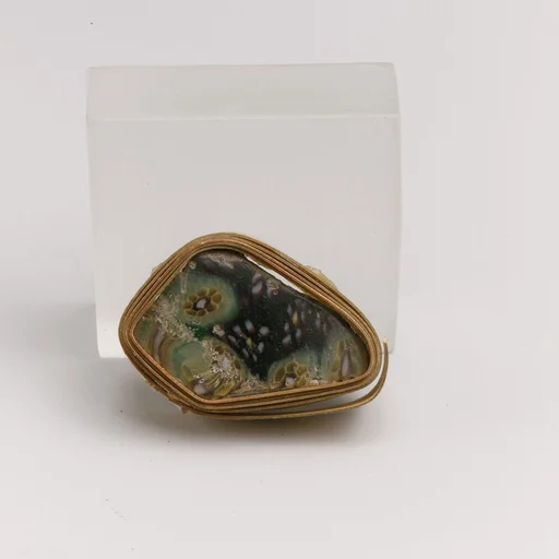 Glass mosaic bowl fragment