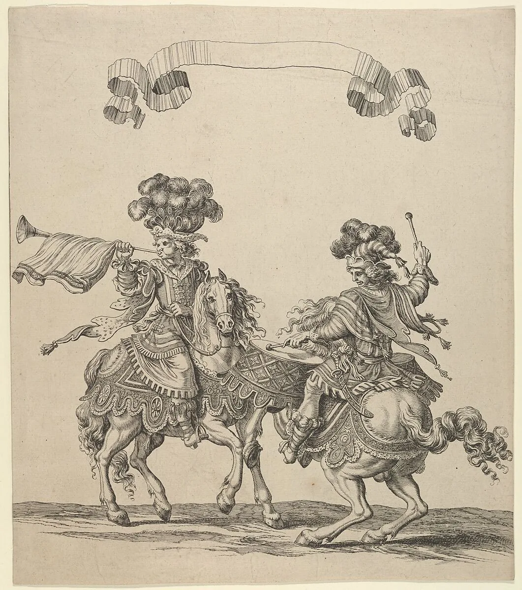 Plate 30 from "Course des Tetes et Bagues" — François Chauveau