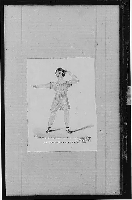 "Mr. E. Forest as Virgenus" (from Sketchbook) — John William Casilear