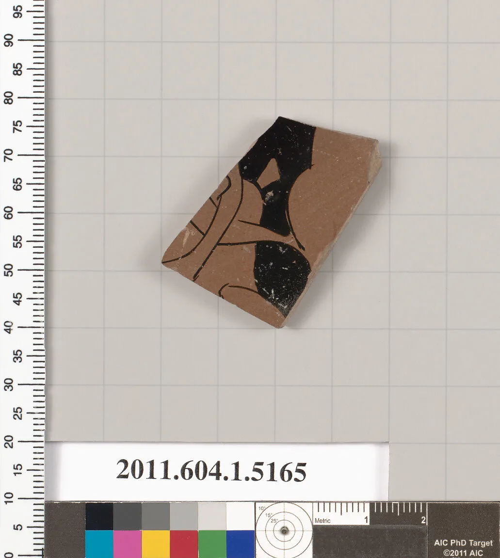 Terracotta fragment of a kylix (drinking cup) — Unknown