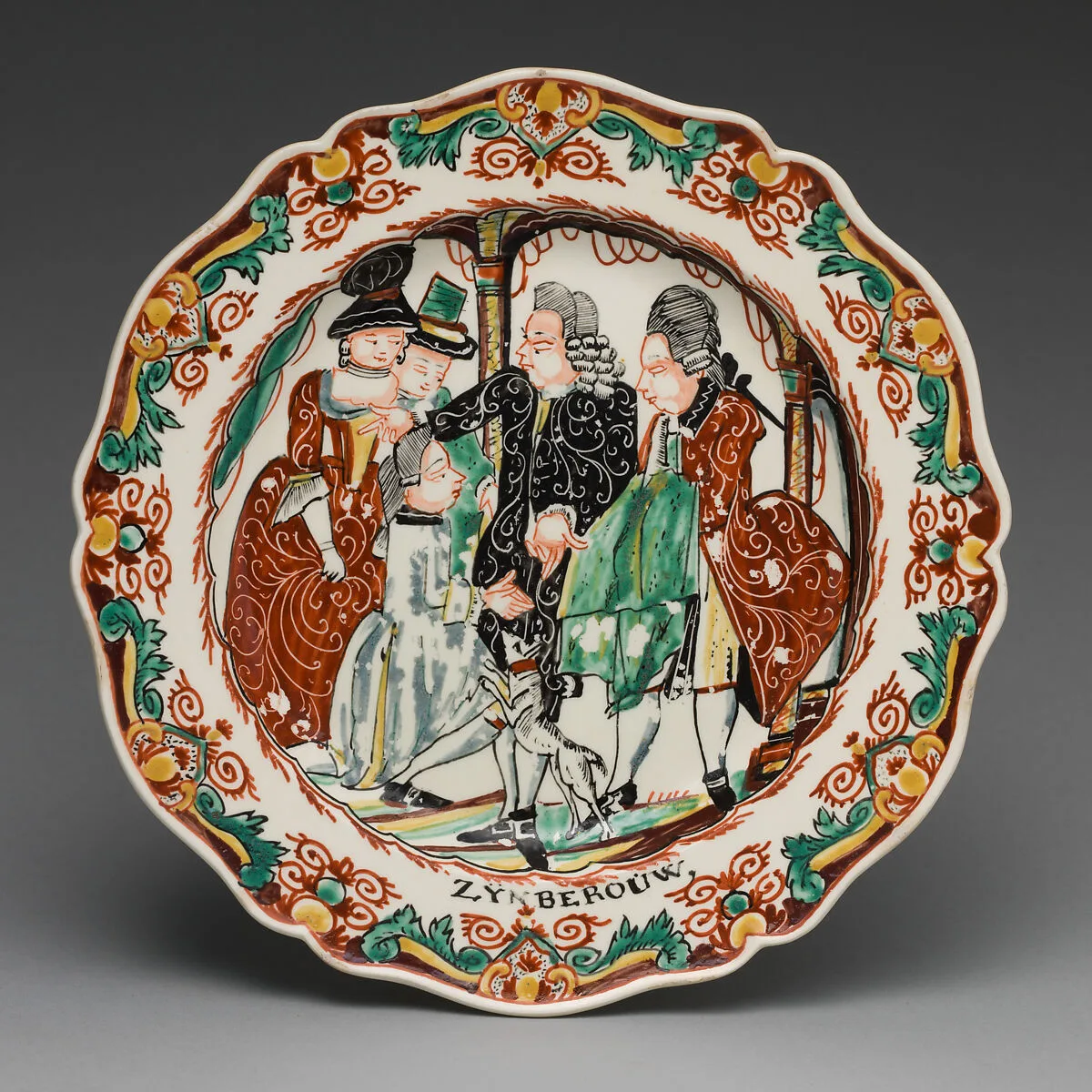 Plate (part of a set of six) — John Turner