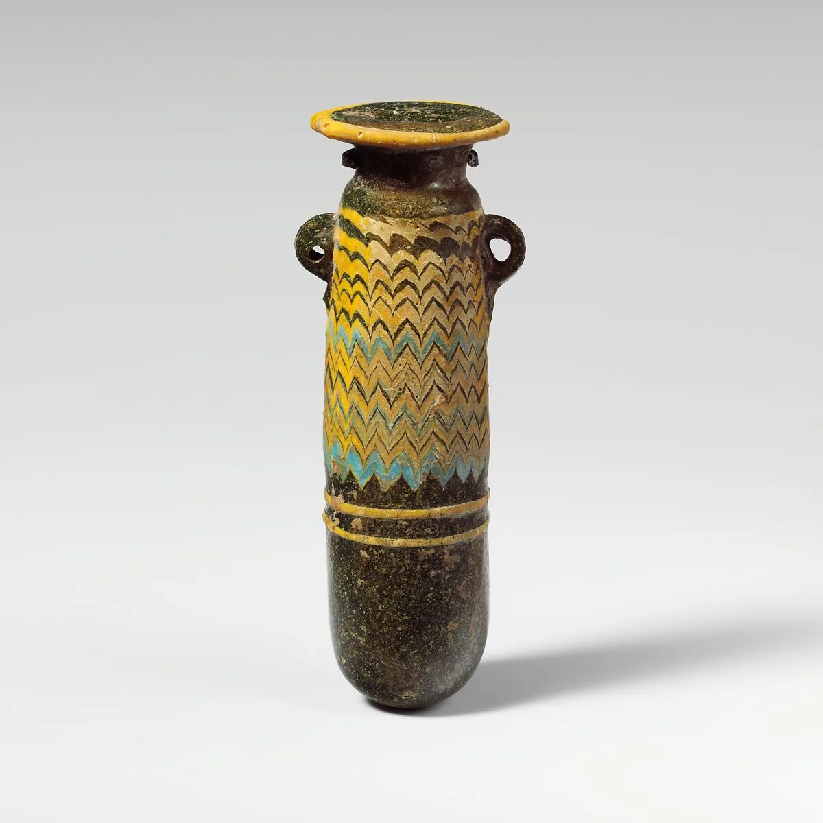 Glass alabastron (perfume bottle) — Unknown