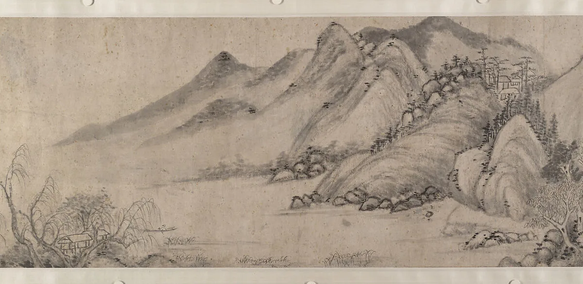 明 卞文瑜 谿山秋靄圖 卷|Streams and Mountains in Autumn Mist — Bian Wenyu