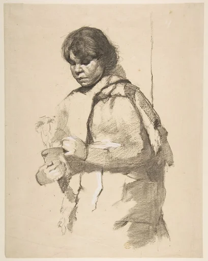 Girl with a Flower Pot